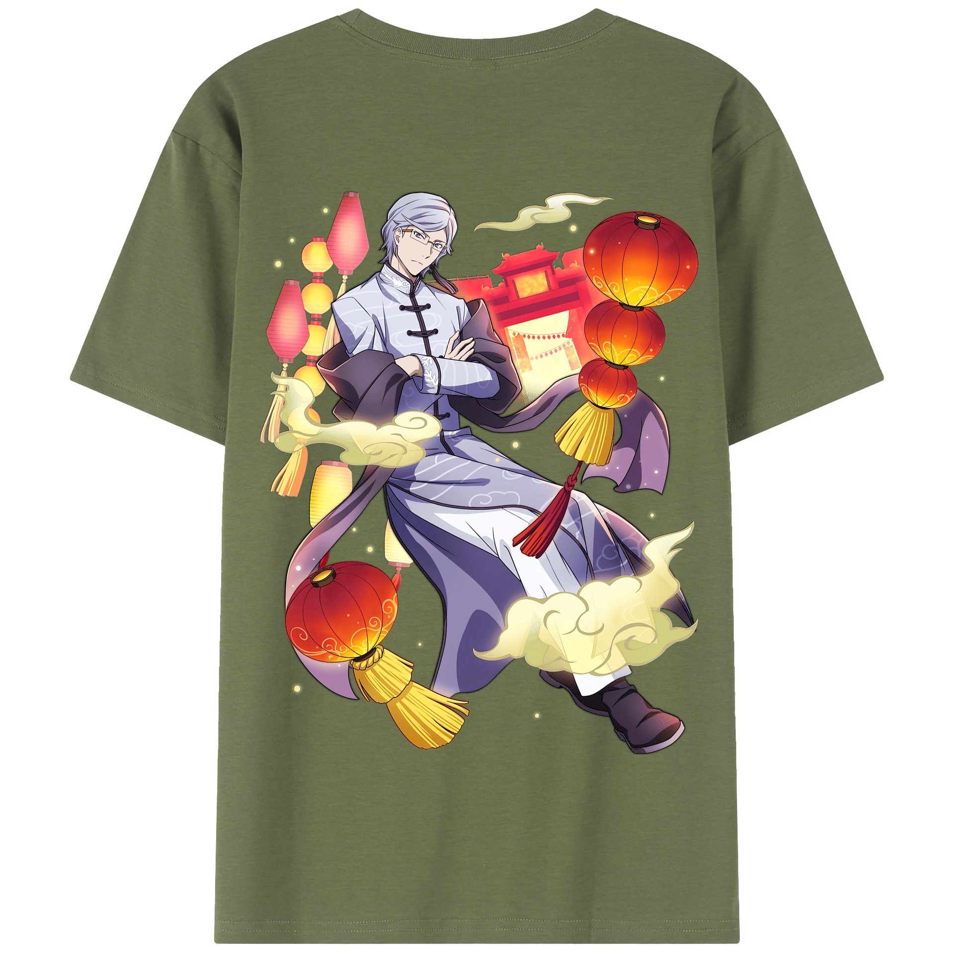 （画像用） 文豪ストレイドッグス Bungo Stray Dogs 綿100％半袖Tシャツ（背面プリント）